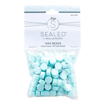 Spellbinders - Wachsperlen "Pastel Aqua" Waxs Beads 