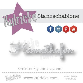 Kulricke Metall Stanzschablone Craft Die "Heimathafen" 