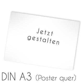 Poster DIN A3 quer 42x29,7cm (eigenes Design)