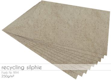 Scrapbooking-/ Bastelpapier 250g/m² DIN A3 in recycling silphie