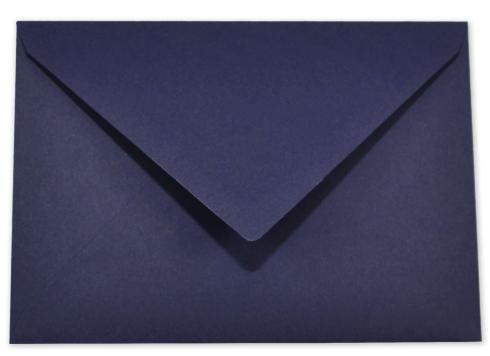 Briefumschläge - Briefhüllen in nachtblau, DIN B6 120g/m² oF, Nassklebung