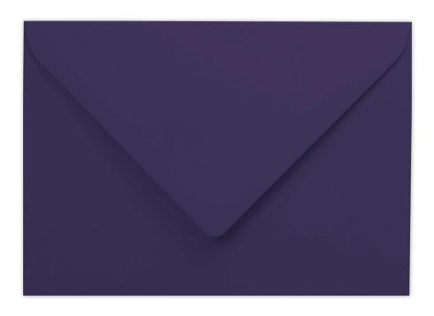 Briefumschläge - Briefhüllen in aubergine, DIN B6 120g/m² oF, Nassklebung