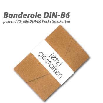 Banderole blanko für B6 Pocketfold Karte (eigenes Design)