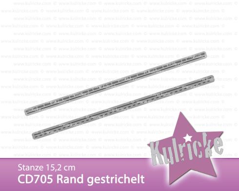 Kulricke Stanzschablone "Rand gestrichelt" Craft Die | Stanze