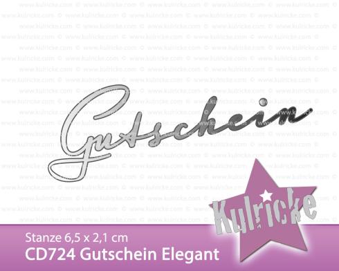 Kulricke Stanzschablone "Gutschein Elegant" Craft DieCraft Die | Stanze