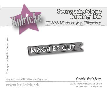 Kulricke Stanzschablone "Mach es gut Fähnchen" Craft Die 