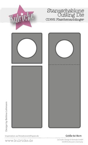 Kulricke Stanzschablone "Flaschenanhänger" Craft Die 