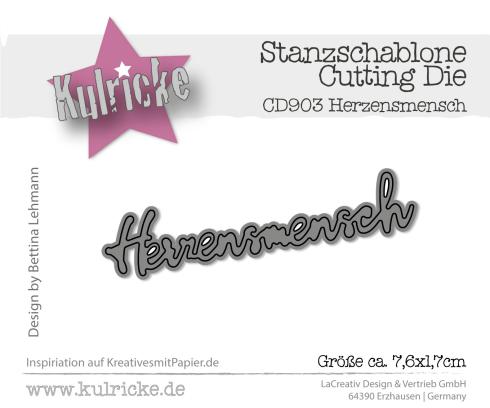 Kulricke Stanzschablone "Herzensmensch" Craft Die 