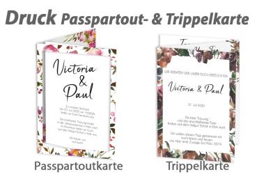 Druck - Passpartoutkarte & Trippelkarte