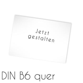 Einlegekarte blanko DIN B6 quer 16,8x11,6cm (eigenes Design)