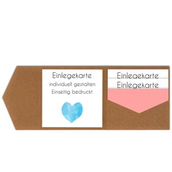 Einlegekarte blanko 13x9cm (eigenes Design)