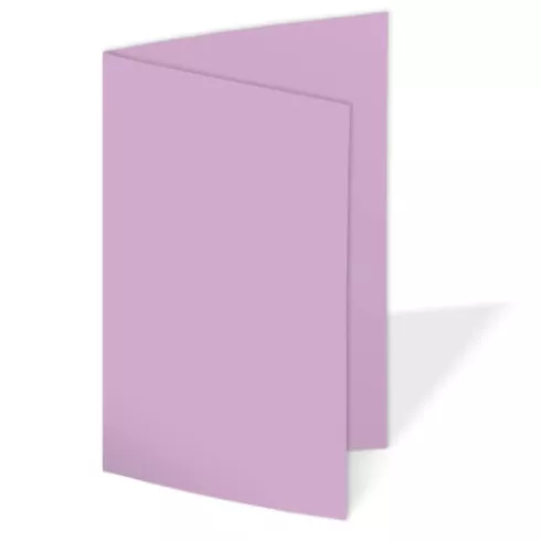 Doppelkarte - Faltkarte 240g/m² DIN A6 in lavendel