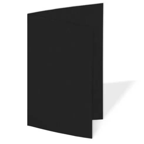 Doppelkarte - Faltkarte 240g/m² DIN A5 in schwarz