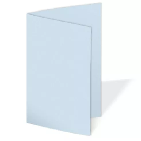 Doppelkarte - Faltkarte 240g/m² DIN B6 in hellblau