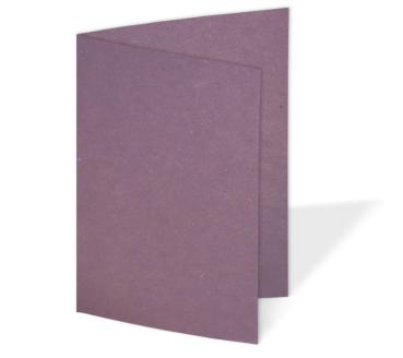 Doppelkarte - Faltkarte 220g/m² DIN B6 in kraft purple