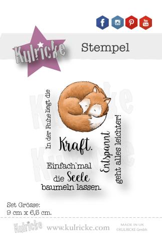 Kulricke Stempelset "Fox 2 Set" Clear Stamp Motiv-Stempel