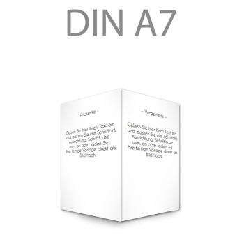 Klappkarte blanko DIN A7 (eigenes Design)