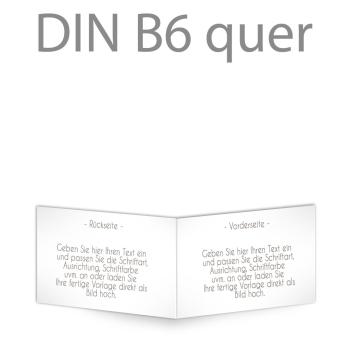 Klappkarte blanko DIN B6 quer (eigenes Design)