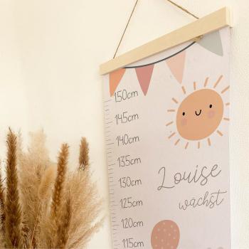 Messleiste "Boho" | Messlatte | Geschenkidee | Personalisiertes Geschenk | Kinderzimmerdeko