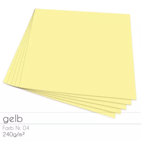 Cardstock "Premium" 12"x12" 240g/m² (30,5 x 30,5cm) in gelb