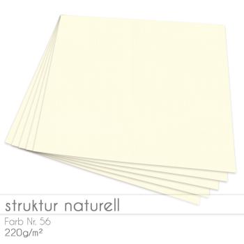 Cardstock "Struktur" 12"x12" 220g/m² (30,5 x 30,5cm) in struktur naturell