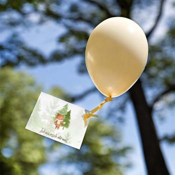 Luftballonkarten "Waldtiere" | Ballonkarte | Taufe | Geburtstag | Hochzeit | Geschenkidee