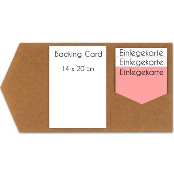 Einlegekarte blanko 13x13cm (eigenes Design)