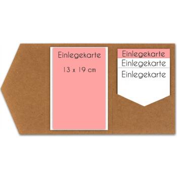 Einlegekarte blanko 13x19cm (eigenes Design)