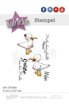 Kulricke Stempelset "Moin Möwe" Clear Stamp Motiv-Stempel