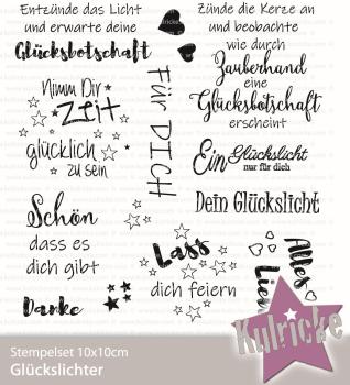 Kulricke Stempelset "Glückslichter" Clear Stamp Motiv-Stempel