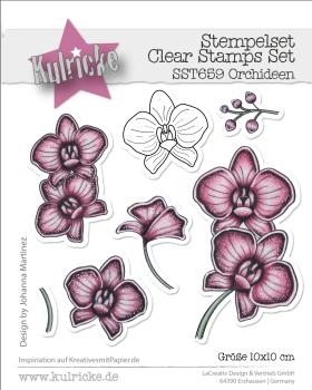 Kulricke Stempel "Orchideen" Clear Stamp