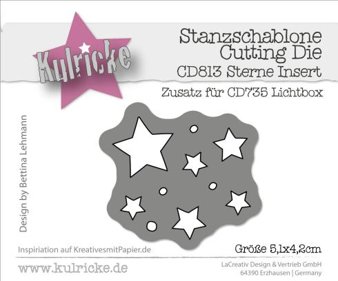 Kulricke Stanzschablone "Sterne Insert" Craft Die 