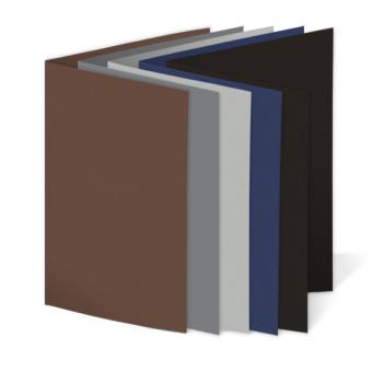 Sortiment "Dunkle Farben" 25x Faltkarten in 5 Farben DIN A6 - farbig sortiert