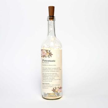 Lichterflasche "Patentante" | Geschenkidee | Deko-Idee | Geschenk Patentante