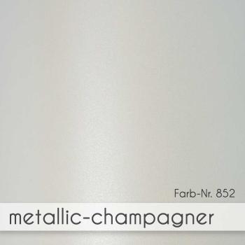 Passepartoutkarte rechteck 3-Fach DIN A6 in metallic-champagner