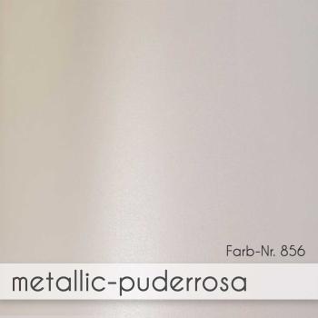 Faltkarte 300g/m² DIN A7 in metallic puderrosa