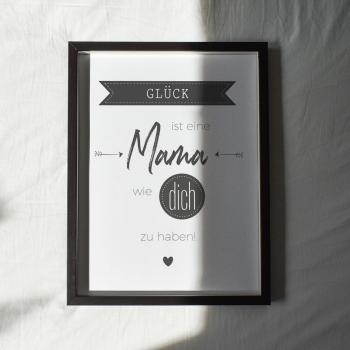 Spruchposter "Black White" | Geschenkidee | Personalisiert | Muttertag | Wanddeko