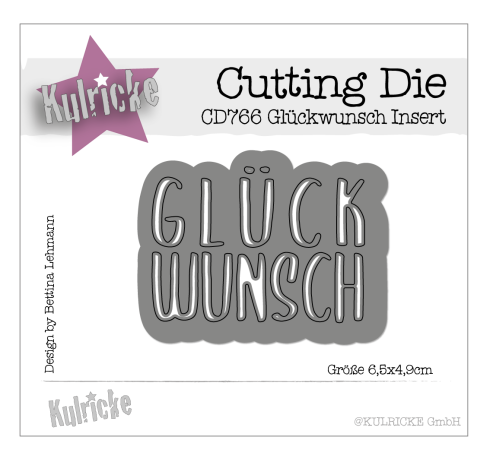 Kulricke Stanzschablone "Glückwunsch Insert" Craft Die 