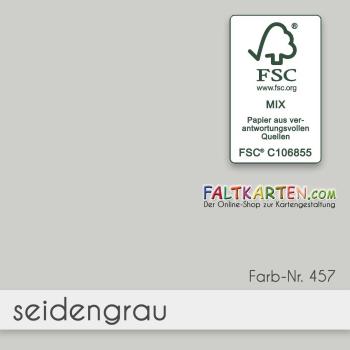 Karte - Einlegekarte DIN Lang 220g/m² in seidengrau