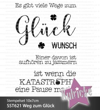 Kulricke Stempelset "Weg zum Glück" Clear Stamp Motiv-Stempel