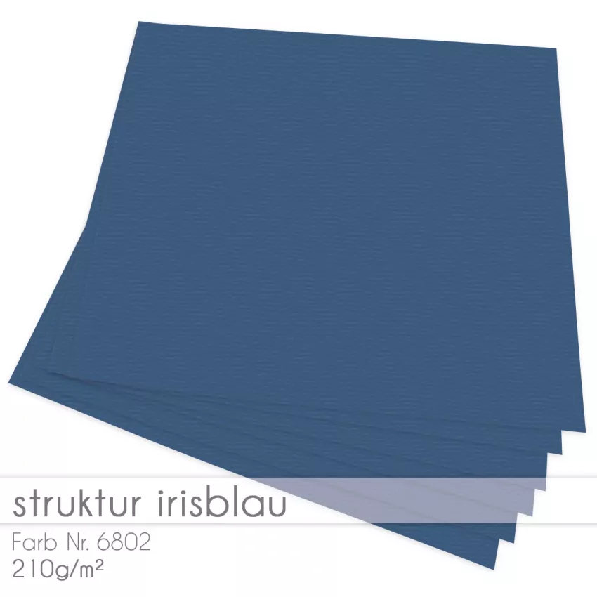 Cardstock "Struktur" 12"x12" 210g/m² (30,5 x 30,5cm) in struktur irisblau