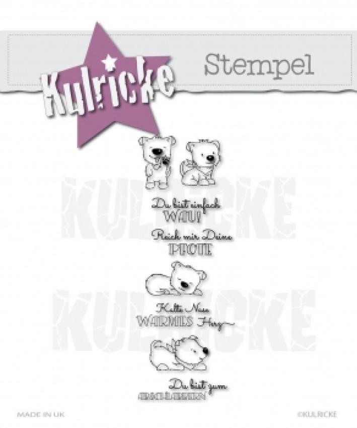 Kulricke Stempelset "Hunde Minis" Clear Stamp Motiv-Stempel