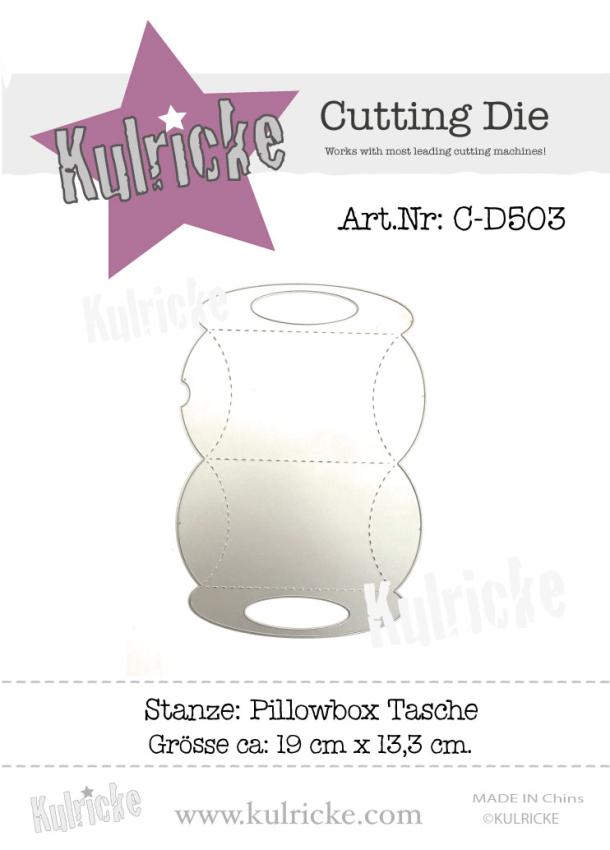 Kulricke Stanzschablone "Pillowbox Tasche" Craft Die | Boxenstanze | Stanze