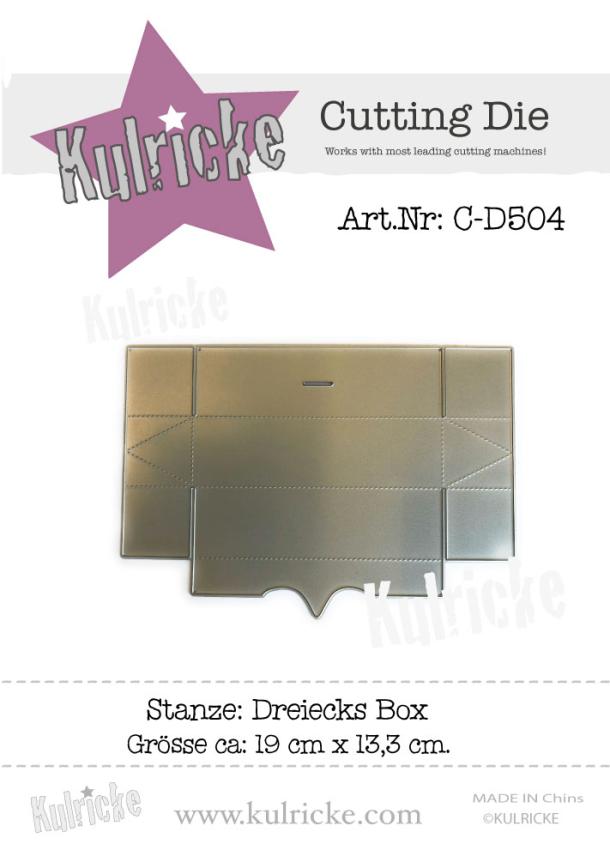 Kulricke Stanzschablone "Dreiecks Box" Craft Die | Boxenstanze | Stanze