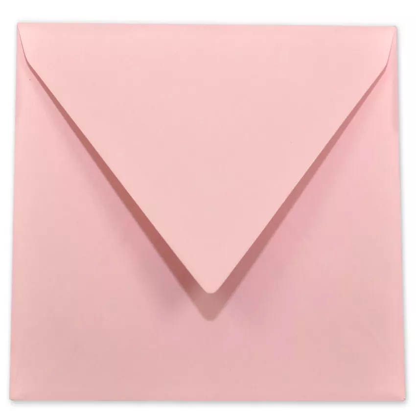 Briefumschlag quadratisch 16x16cm in rosa