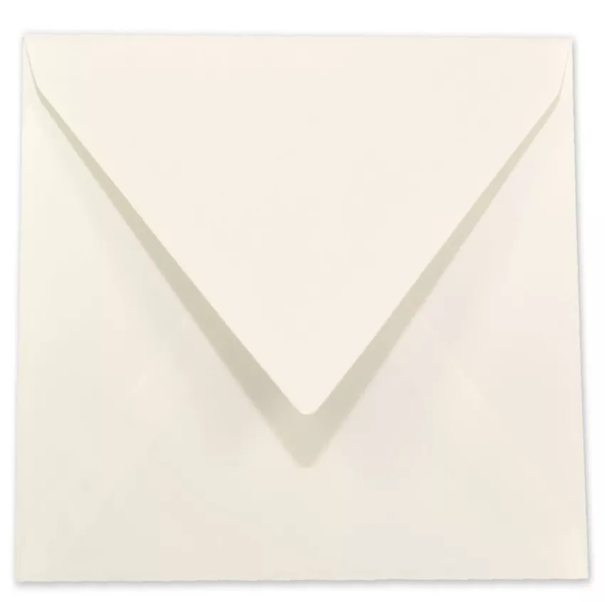 Briefumschlag quadratisch 16x16cm in elfenbein