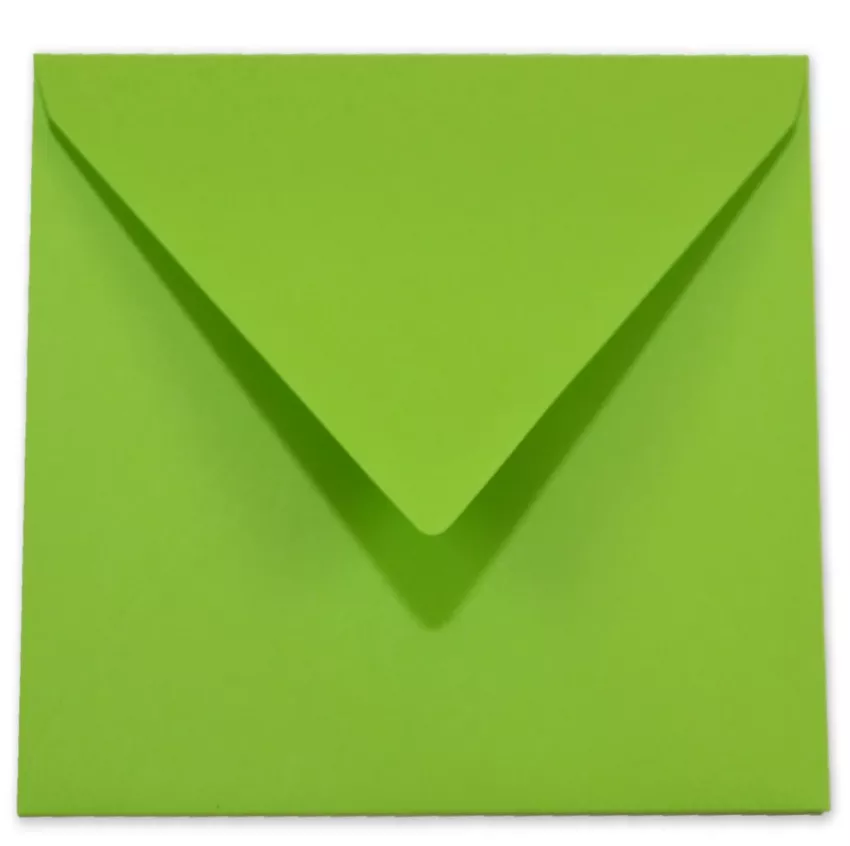 Briefumschlag quadratisch 16x16cm in grasgrün