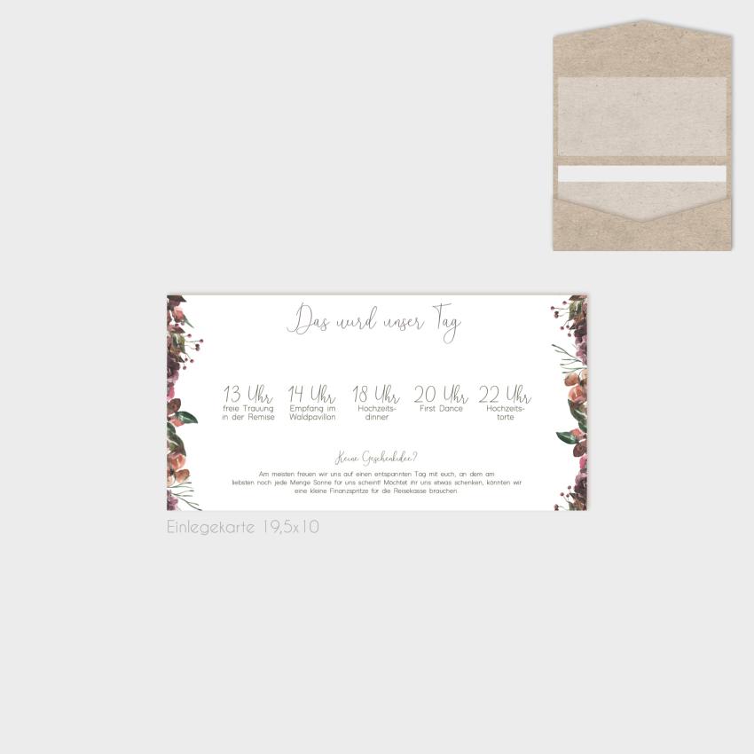 Einlegekarten-Bundle "Her Flowers" DIN Lang