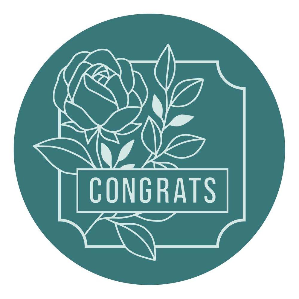 Spellbinders - Wachssiegel Stempel "Framed Congrats" Waxs Seal Stamp