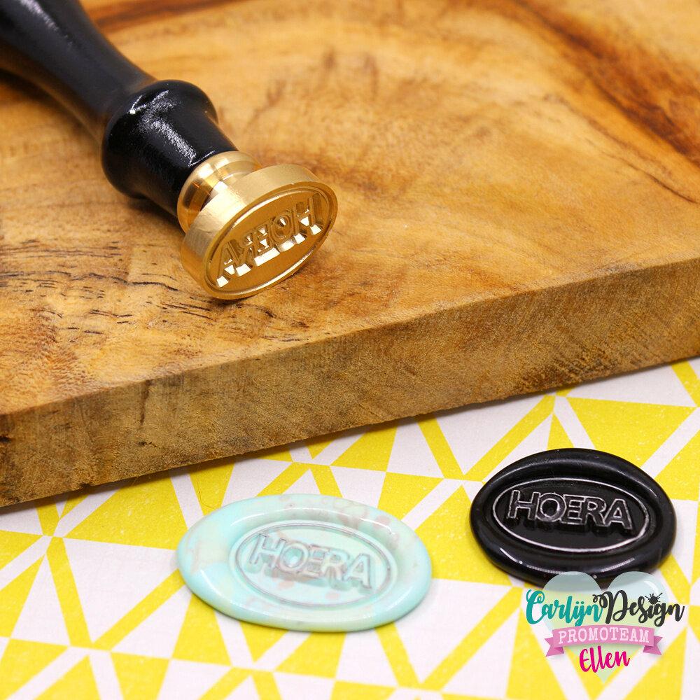 Carlijn Design - Wachssiegel Stempel "Horea Oval" Wax Seal Stamp 6